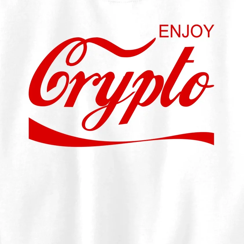 Enjoy Crypto Retro Cryptocurrency Bitcoin Kids Sweatshirt