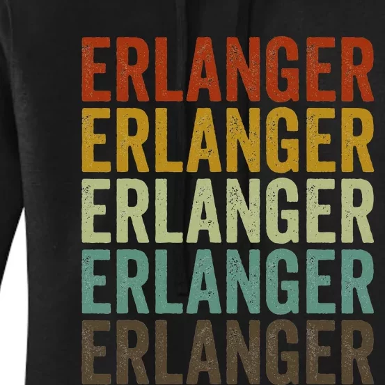 Erlanger City Retro Women's Pullover Hoodie