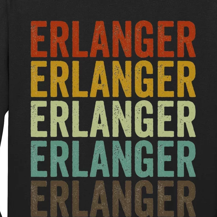 Erlanger City Retro Tall Long Sleeve T-Shirt