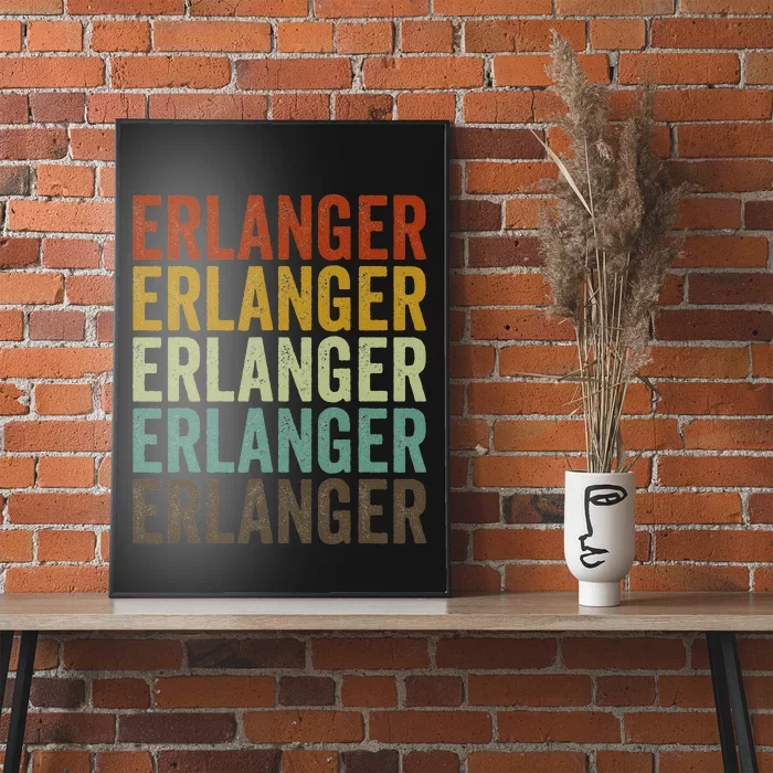 Erlanger City Retro Poster