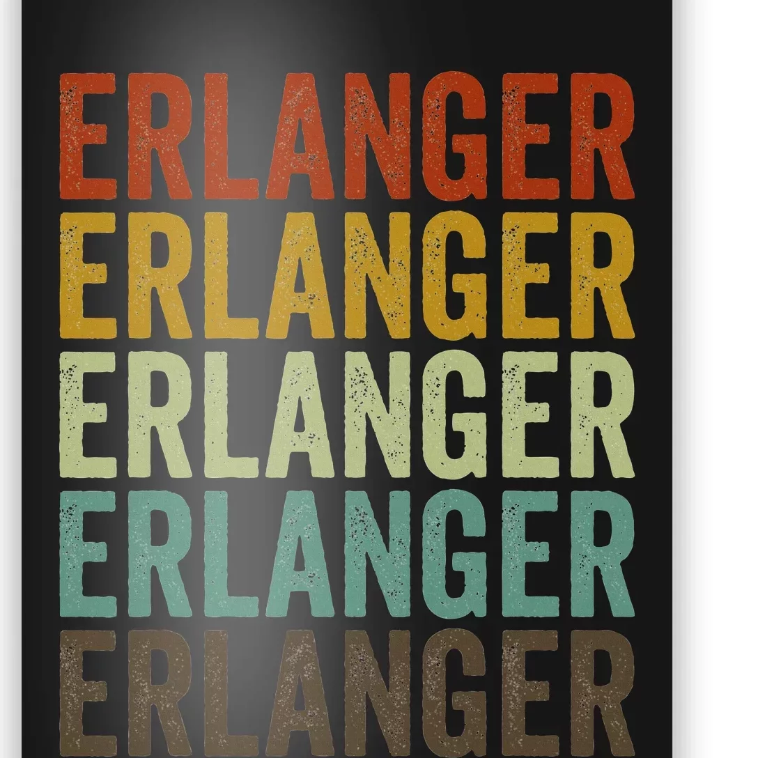 Erlanger City Retro Poster