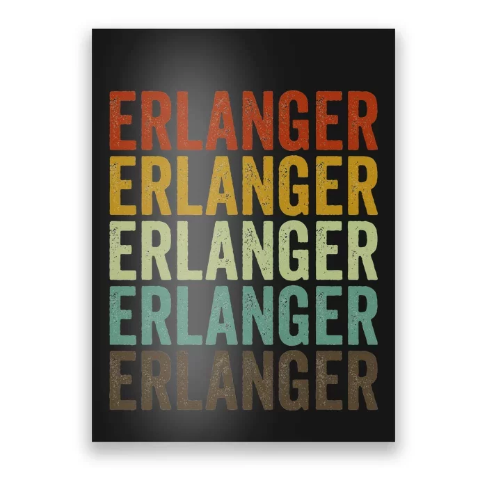 Erlanger City Retro Poster