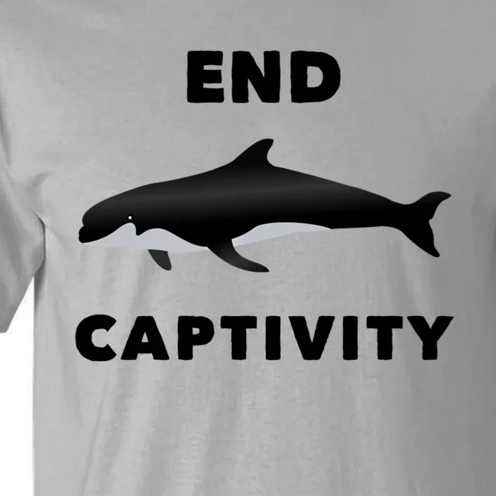 End Captivity Save The Whales Meaningful Gift Tall T-Shirt