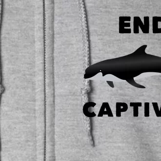 End Captivity Save The Whales Meaningful Gift Full Zip Hoodie