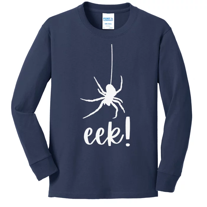 Ekk! Cute Spider Halloween Costume For Women Or Kids Long Sleeve Shirt