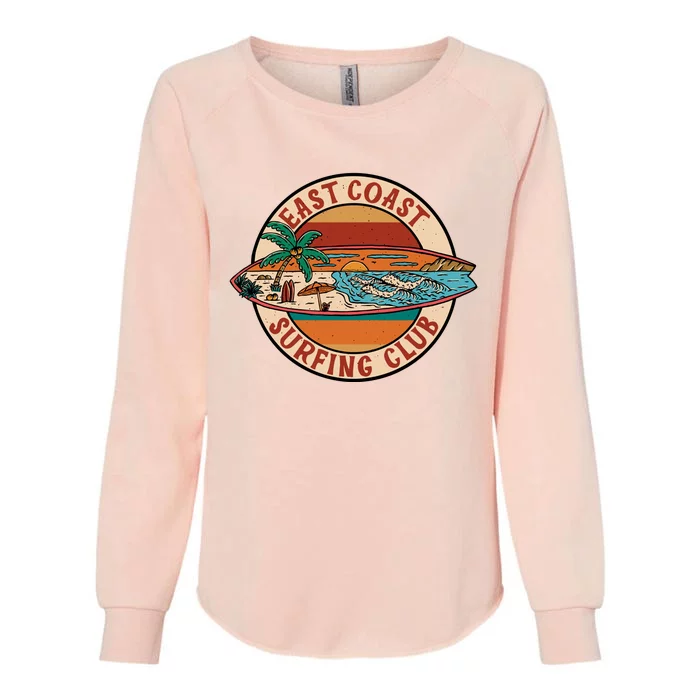 East Coast Surfing Club Summer Paradise Womens California Wash Sweatshirt