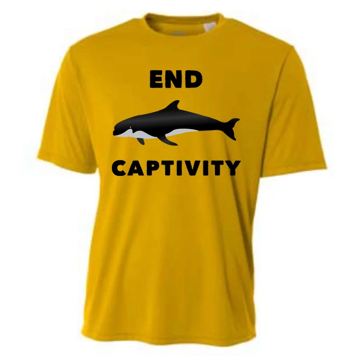 End Captivity Save The Whales Meaningful Gift Cooling Performance Crew T-Shirt