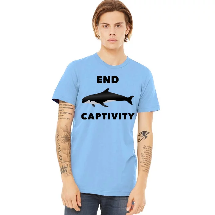 End Captivity Save The Whales Meaningful Gift Premium T-Shirt