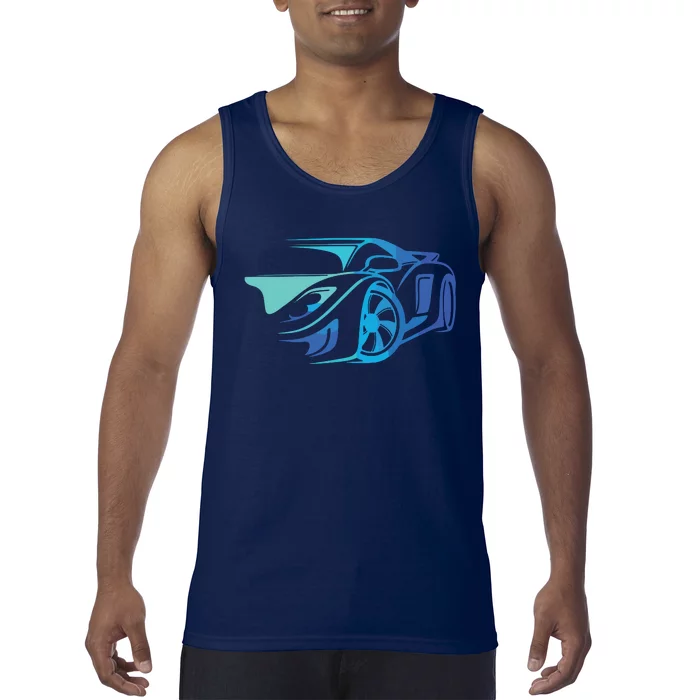 Exotic Car Supercharge Turbo Sports Car T Tank Top