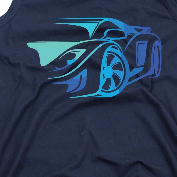 Exotic Car Supercharge Turbo Sports Car T Tank Top