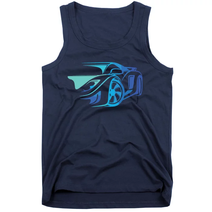 Exotic Car Supercharge Turbo Sports Car T Tank Top