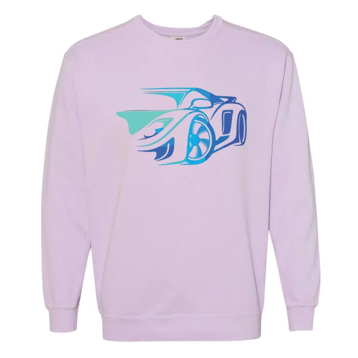 Exotic Car Supercharge Turbo Sports Car T Garment-Dyed Sweatshirt