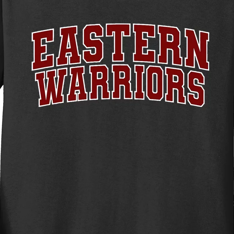 Eastern Connecticut State University Warriors Kids Long Sleeve Shirt