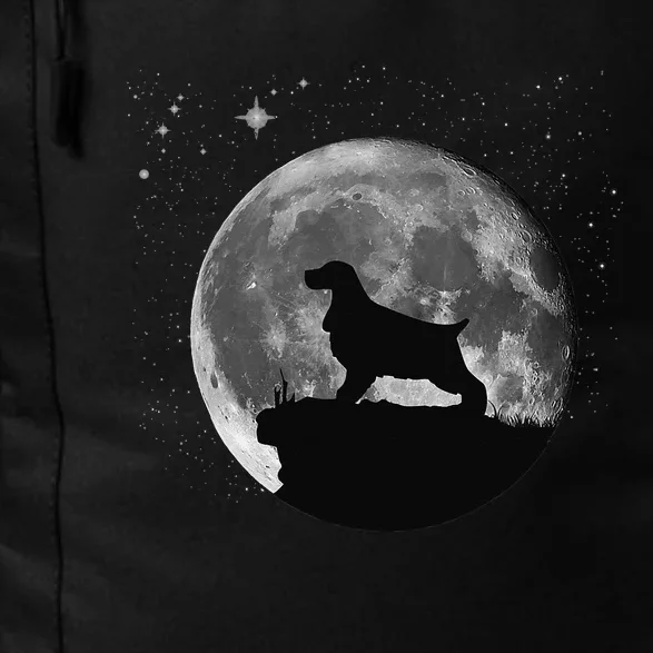 English Cocker Spaniel Dog Moon funny animal Daily Commute Backpack