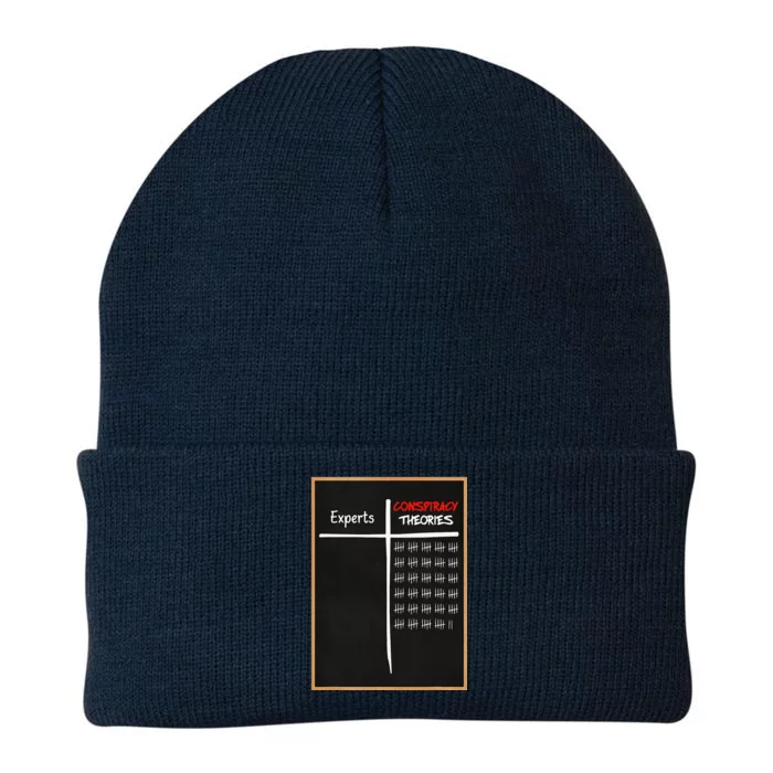 Experts Conspiracy Theorists White And Red Text Knit Cap Winter Beanie