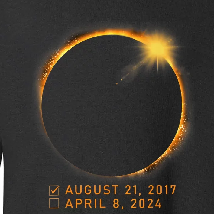 Eclipse Checklist Total Solar Eclipse April 8 2024 Eclipse Toddler Sweatshirt