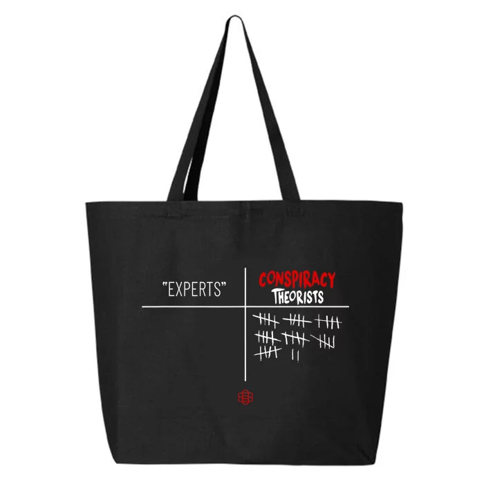 Experts Conspiracy Theorists White And Red Text 25L Jumbo Tote