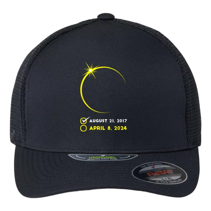 Eclipse Checklist Total Solar Eclipse April 8 2024 Eclipse Flexfit Unipanel Trucker Cap