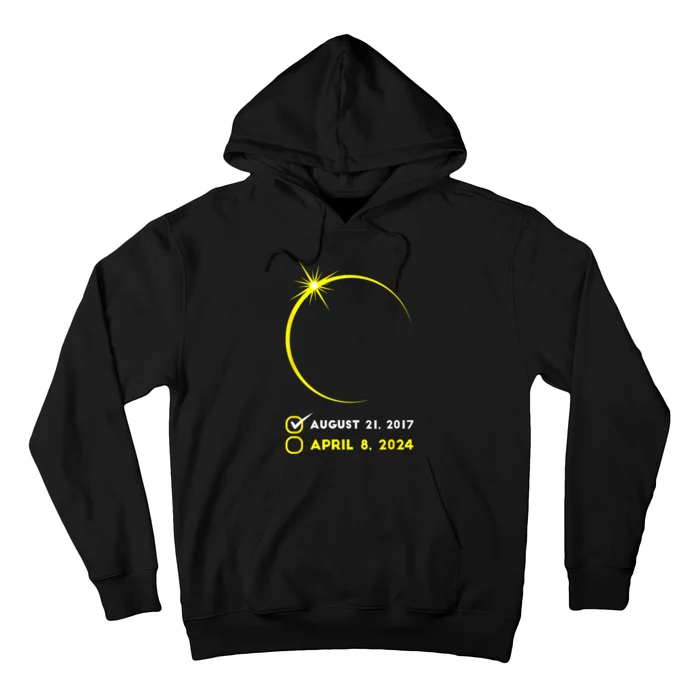 Eclipse Checklist Total Solar Eclipse April 8 2024 Eclipse Hoodie