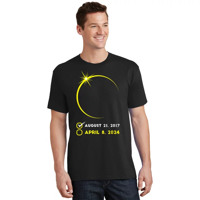 Eclipse Checklist Total Solar Eclipse April 8 2024 Eclipse T-Shirt