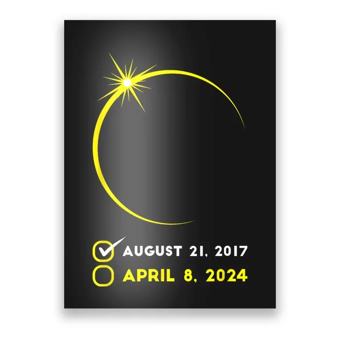 Eclipse Checklist Total Solar Eclipse April 8 2024 Eclipse Poster