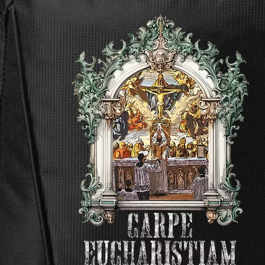 Eucharistic Consecration Traditional Latin Mass Catholic City Backpack