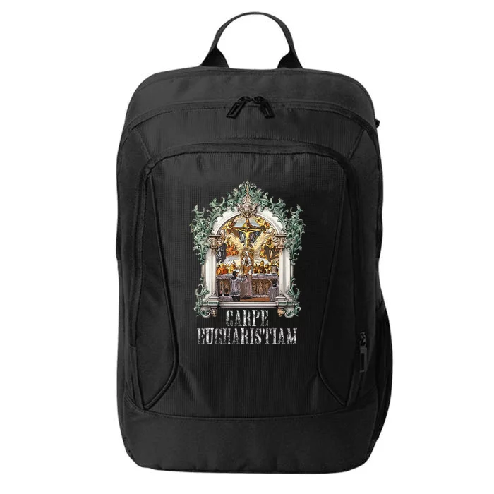 Eucharistic Consecration Traditional Latin Mass Catholic City Backpack