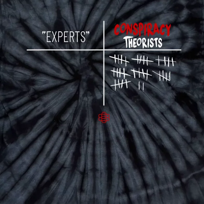 Experts Conspiracy Theorists White And Red Text Tie-Dye T-Shirt