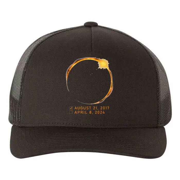 Eclipse Checklist Total Solar Eclipse April 8 2024 Eclipse Yupoong Adult 5-Panel Trucker Hat