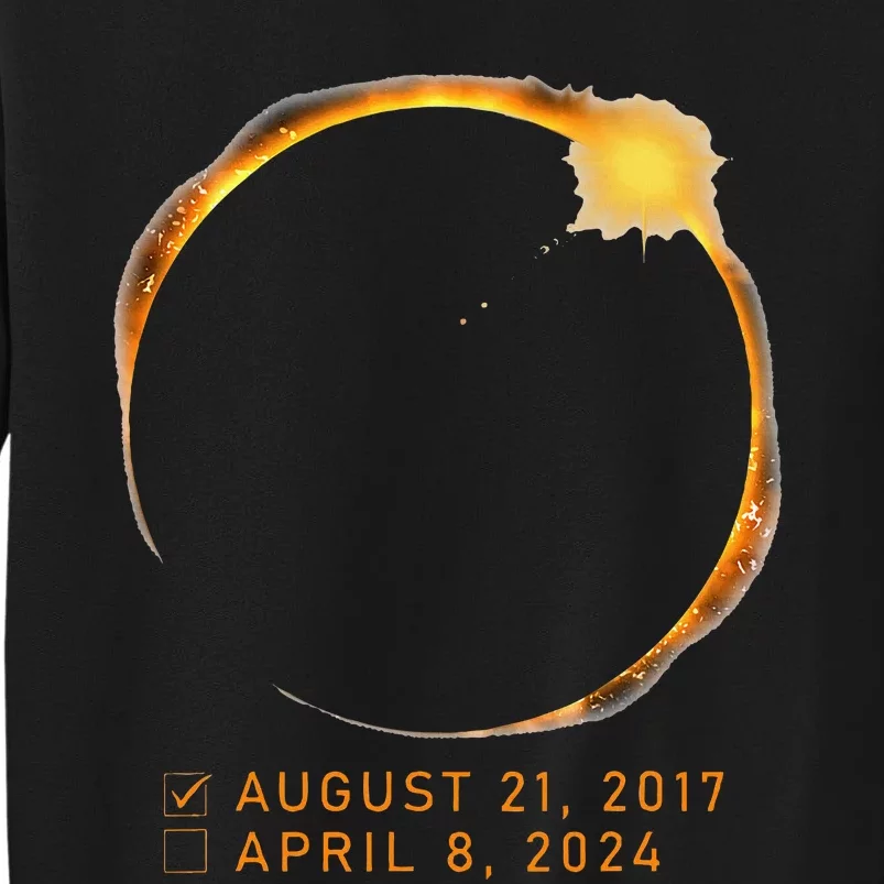 Eclipse Checklist Total Solar Eclipse April 8 2024 Eclipse Tall Sweatshirt