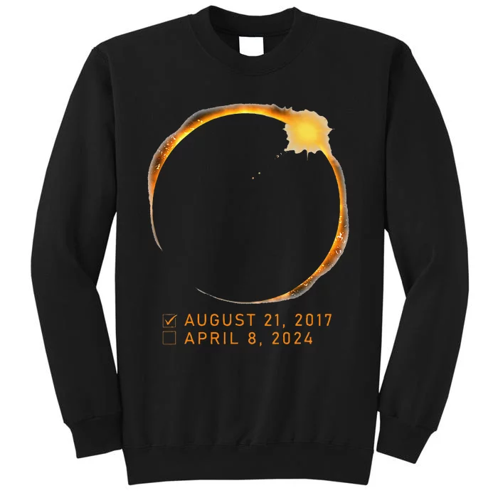 Eclipse Checklist Total Solar Eclipse April 8 2024 Eclipse Tall Sweatshirt