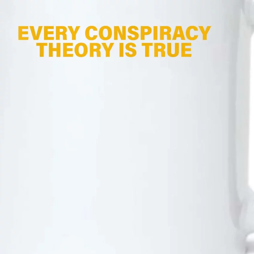 Every Conspiracy Theory Is True Funny Black Color Changing Mug