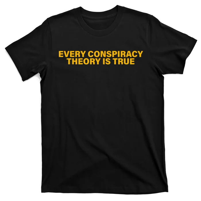 Every Conspiracy Theory Is True Funny T-Shirt