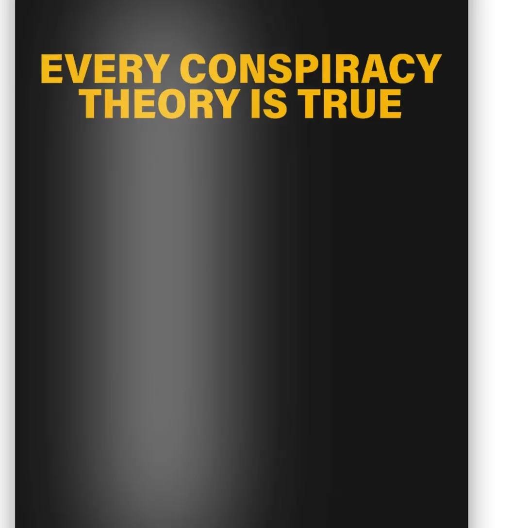 Every Conspiracy Theory Is True Funny Poster