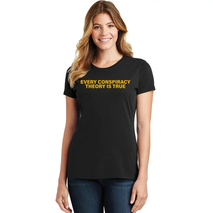 Every Conspiracy Theory Is True Funny Women's T-Shirt