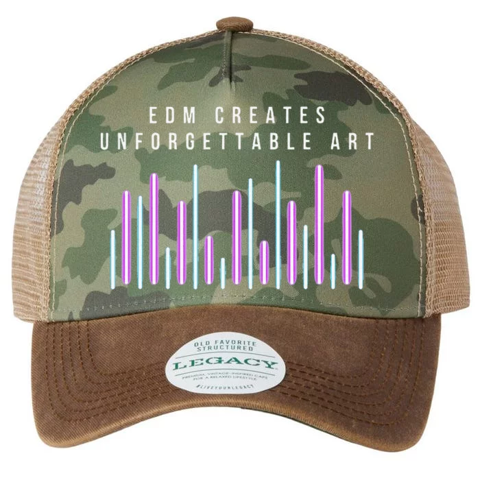 Edm Creates Unforgettable Art Electronic Dance Music Humor Legacy Tie Dye Trucker Hat