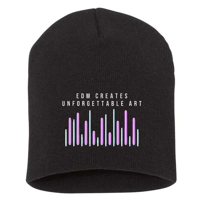 Edm Creates Unforgettable Art Electronic Dance Music Humor Short Acrylic Beanie