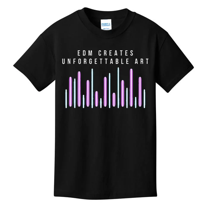 Edm Creates Unforgettable Art Electronic Dance Music Humor Kids T-Shirt