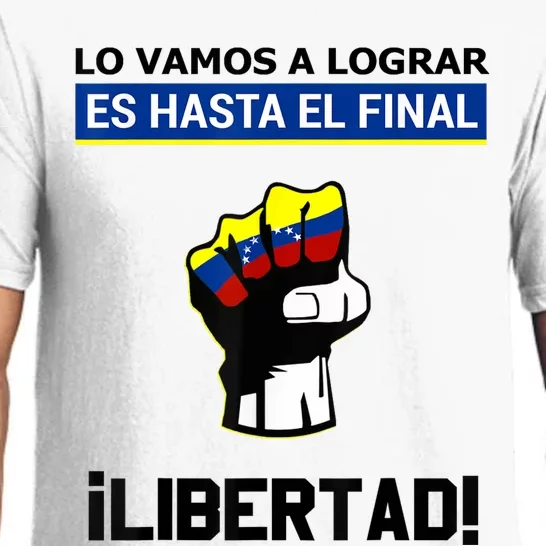 Estoy Con Venezuela Hasta El Final Proud Venezuelan Libre Pajama Set