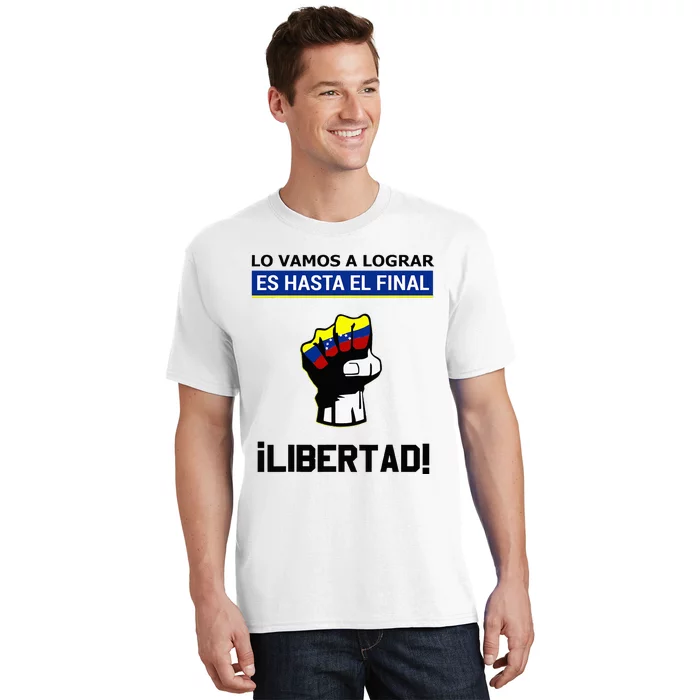 Estoy Con Venezuela Hasta El Final Proud Venezuelan Libre T-Shirt