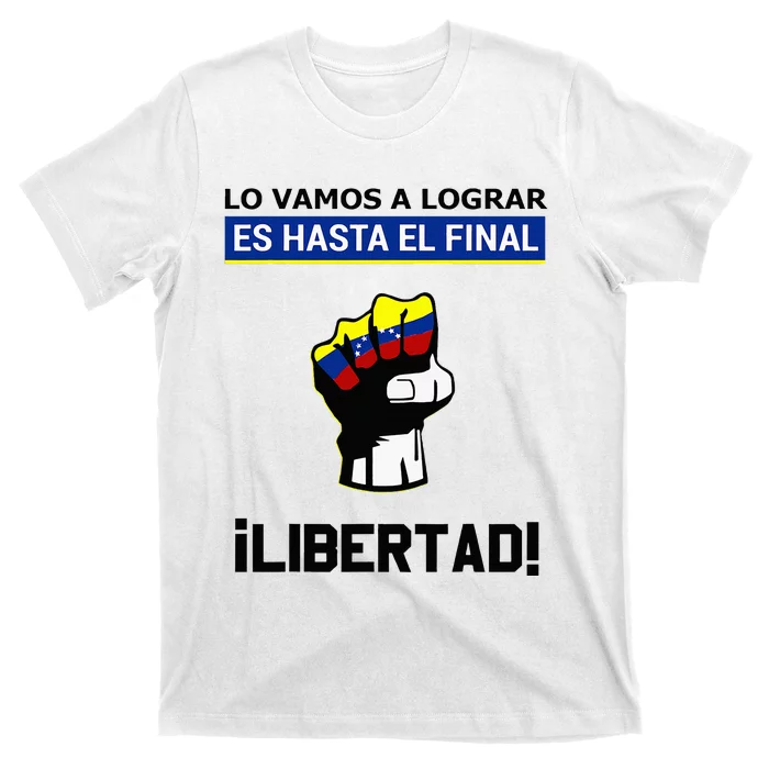 Estoy Con Venezuela Hasta El Final Proud Venezuelan Libre T-Shirt