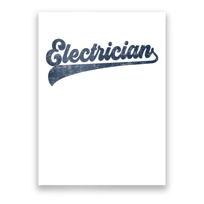 Electrician Cute Vintage Graphic Poster