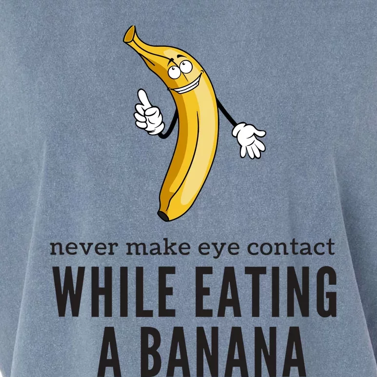 Eye Contacts While Eating A Banana Adult Humor Dirty Jokes Garment-Dyed Women's Muscle Tee