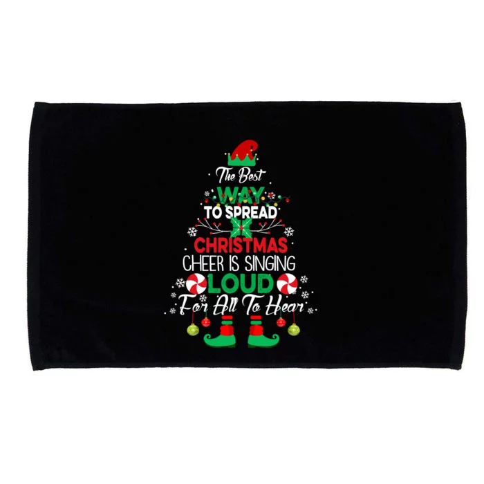 Elf Christmas Xmas The Best Way To Spread Christmas Cheer Microfiber Hand Towel