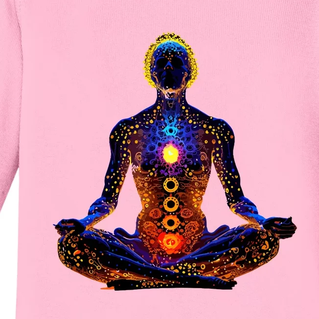 Energy Chakra Yoga Meditation Spiritual Baby Long Sleeve Bodysuit