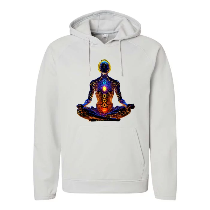 Energy Chakra Yoga Meditation Spiritual Performance Fleece Hoodie