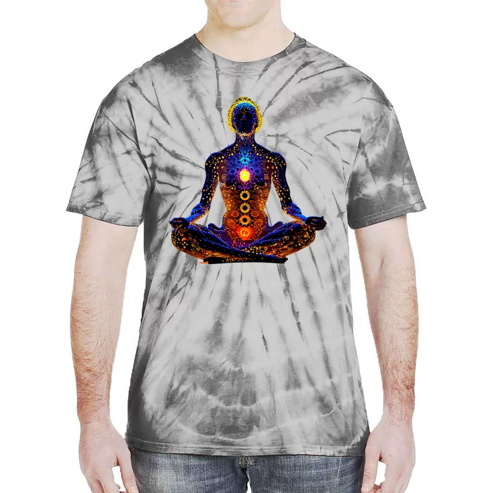 Energy Chakra Yoga Meditation Spiritual Tie-Dye T-Shirt