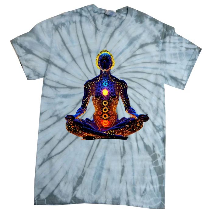 Energy Chakra Yoga Meditation Spiritual Tie-Dye T-Shirt