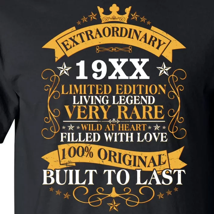 Extraordinary Custom Year Limited Edition Built To Last Personalize Birthday Tall T-Shirt