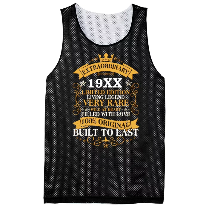 Extraordinary Custom Year Limited Edition Built To Last Personalize Birthday Mesh Reversible Basketball Jersey Tank